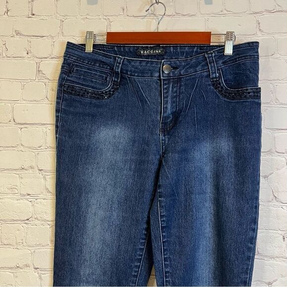 Baccini Dark Wash Skinny Jeans size 10 - Picture 2 of 9